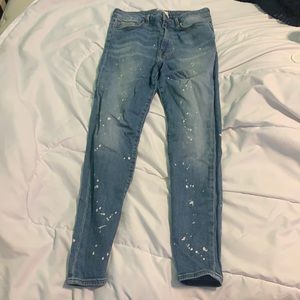 Paint splatter jeans